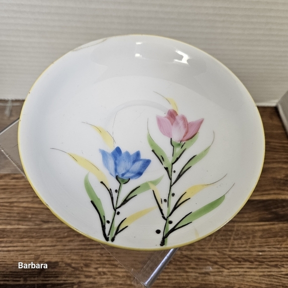 Vintage Porcelain Japanese Floral Teacup and Saucer Set - Picture 2 of 12